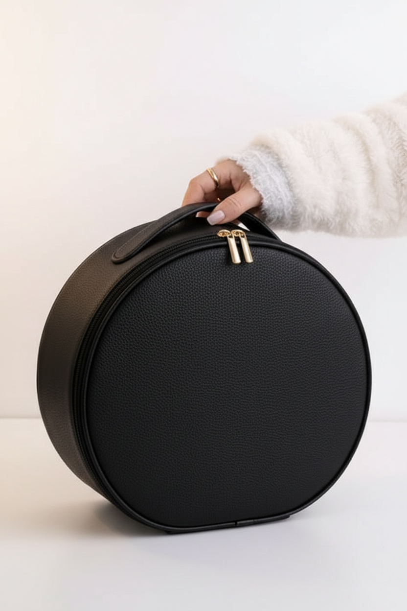 Sort sminkebag - lukket